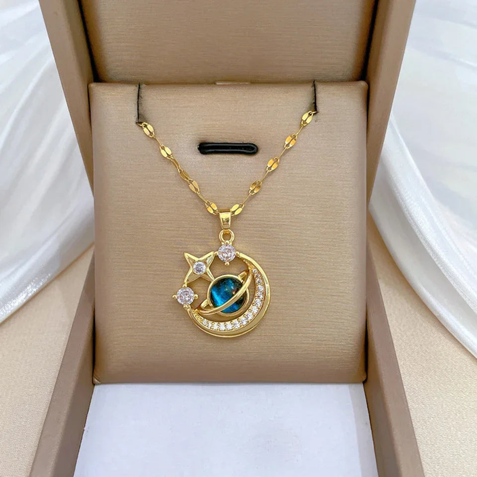 Cosmic Cascade Necklace