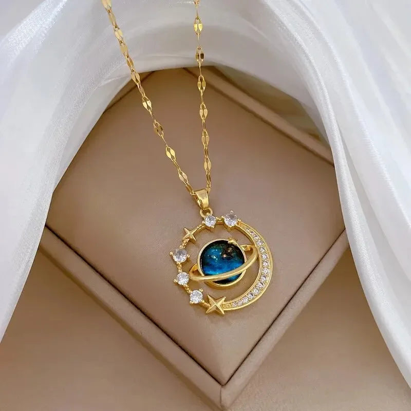 Cosmic Cascade Necklace